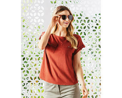 Women's Viscose/Linen Top