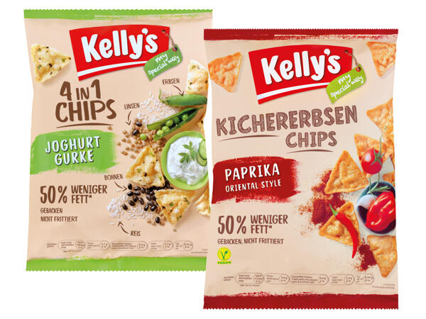 Kelly‘s Linsen-/Kichererbsen-/4in1- oder Protein-Chips