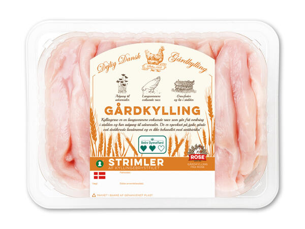 Danske kyllingestrimler
