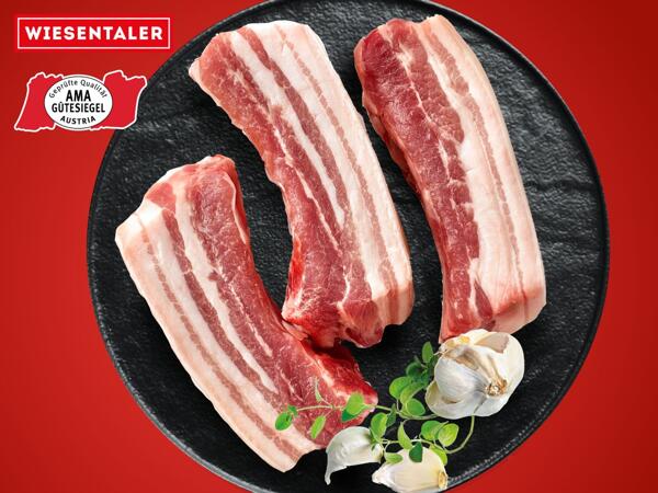 Frische Schweinebauch-Streifen