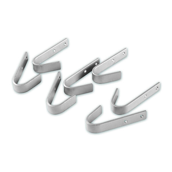 Wandhaken gebogen 7tlg.