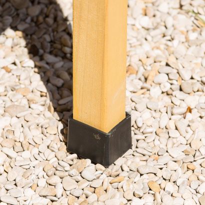 Houten tuinwerktafel