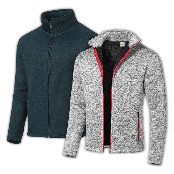 Strickfleece-Jacke