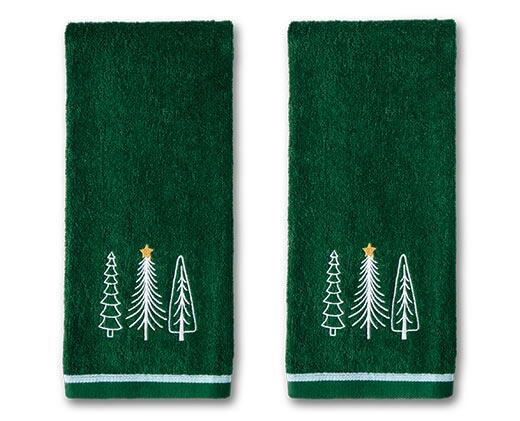 2 Pack Holiday Hand Towel Set