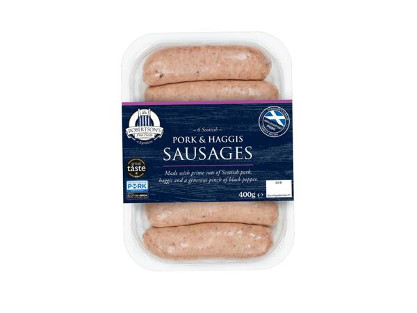 Robertson's Pork & Haggis Sausages