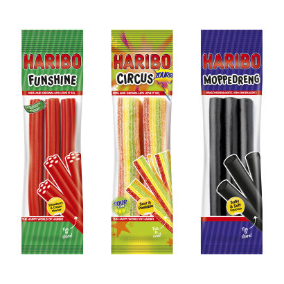 HARIBO 
Stænger 3-pak