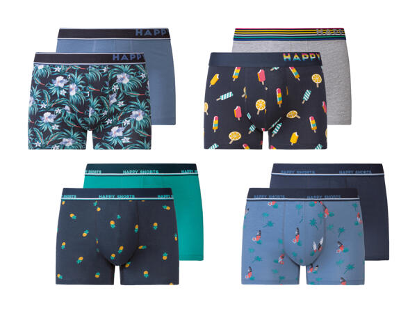 Happy Shorts Boxers, lot de 2 (uniquement au Tessin)