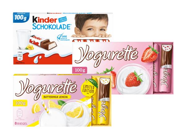 Schokolade oder Yogurette
