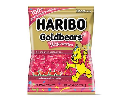 Haribo 
 Pineapple or Watermelon Gold Bears