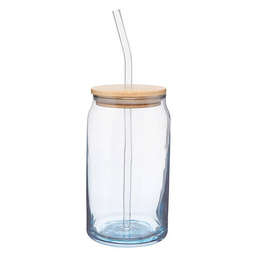 4 Pack Glass Drinking Jars - Can