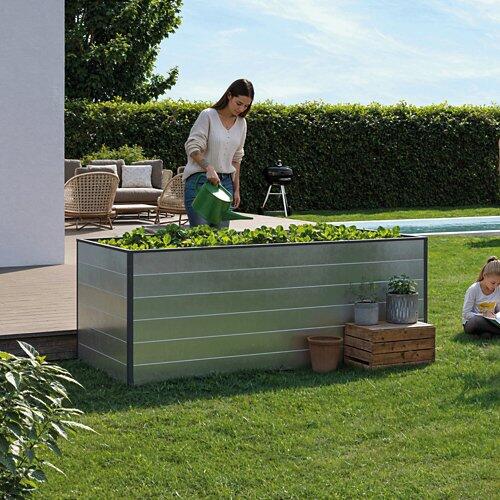 GFP Hochbeet Aluminium Natur