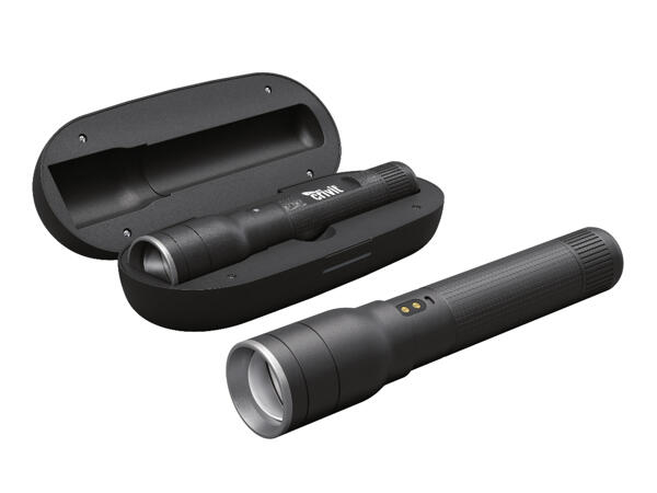 Ficklampa med powerbank-laddstation