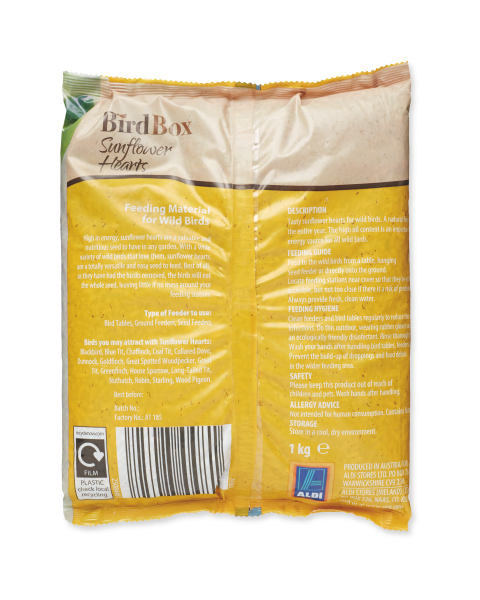 Bird Box Sunflower Hearts 1Kg