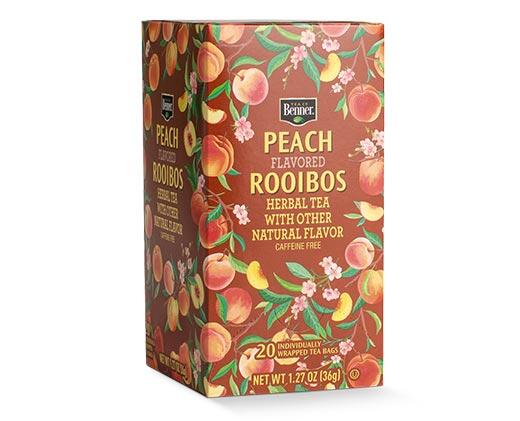 Benner
Tropical Green, Peach Rooibos or Lemon Ginger Tea