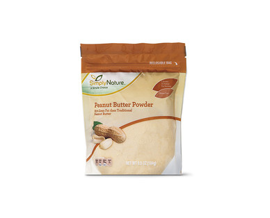 SimplyNature Peanut Butter Powder Original or with Cocoa