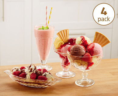 Ice Cream Dishes/Milkshake Glasses