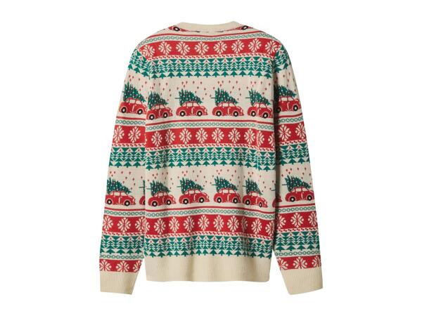 Esmara Men Men's Beige Christmas Jumper