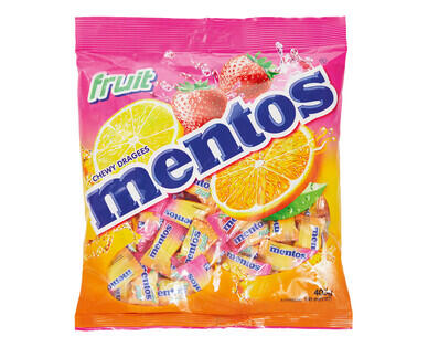 Mentos Mint or Fruit Chewy Bag 405g
