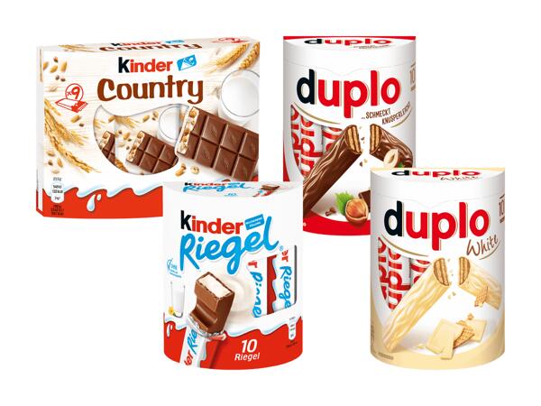 Riegel, Country oder Duplo