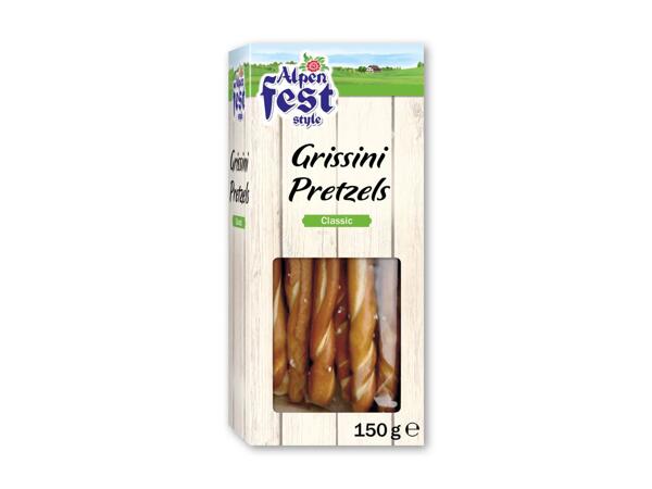 Grissini pretzels