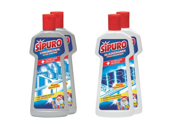 Sipuro Chromstahl Reiniger/ Glaskeramik Reiniger
