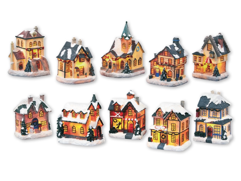 Melinera(R) Light Up Christmas Village Scene