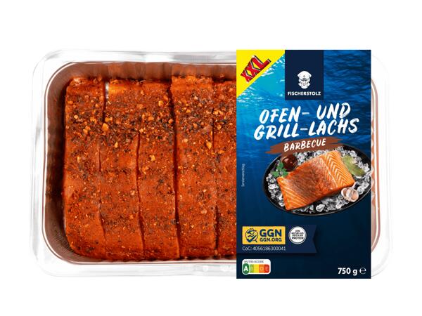 Frisches BBQ Lachsfilet