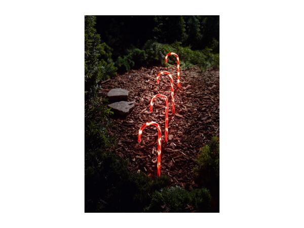 Livarno Home LED Candy Cane Stake Lights - 4 Pack