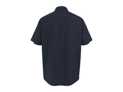 ESMARA MEN Men's Navy Linen Shirt