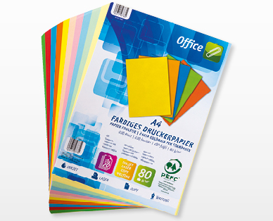 Carta colorata, confezione mista OFFICE