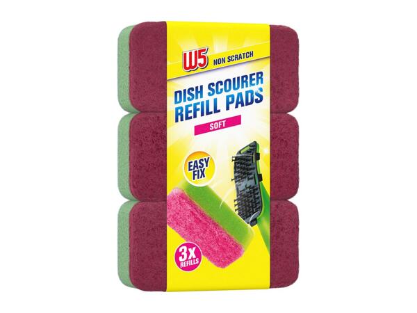 W5 Dish Scourer and Replacement Sponges