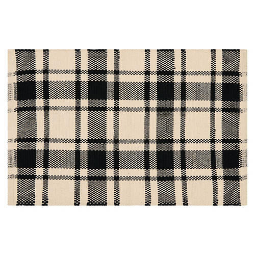 24" x 36" Handwoven Accent Rug - Woodland Black