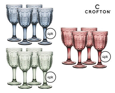 Glass Drinkware Assortment 4pk