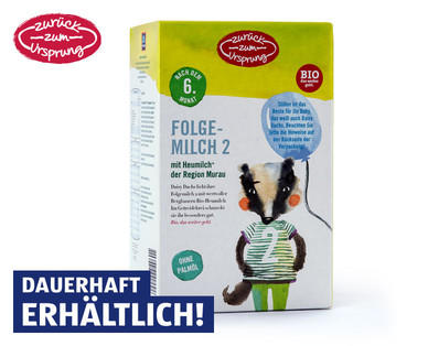 ZURÜCK ZUM URSPRUNG Bio-Folgemilch 2