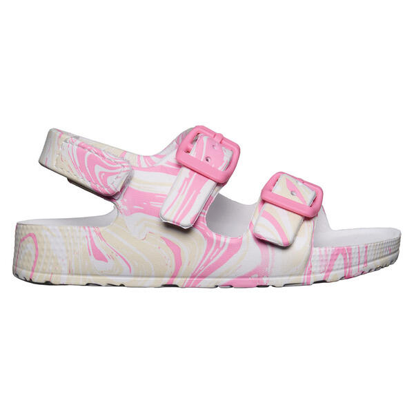 Lily & Dan/ L&D Pink Toddler Lightweight Footbed Sandals - 11/12