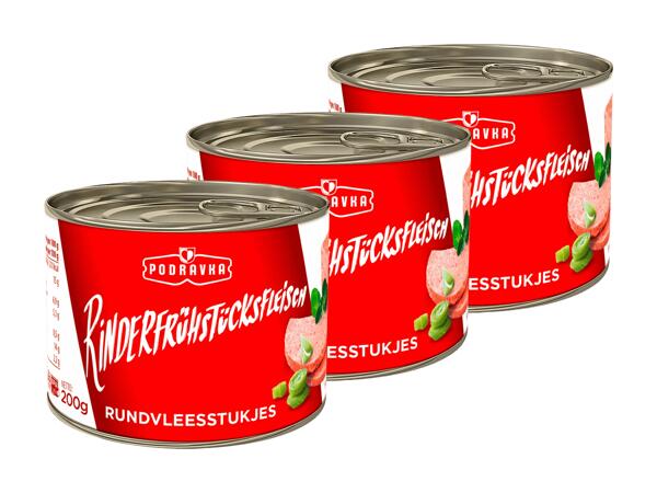 Viande de bœuf pour petit-déjeuner Podravka