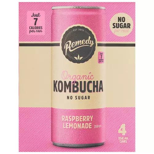 Raspberry Lemonade Kombucha 4 x 250ml