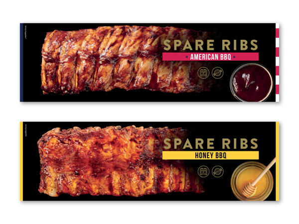 Spareribs slow cooked