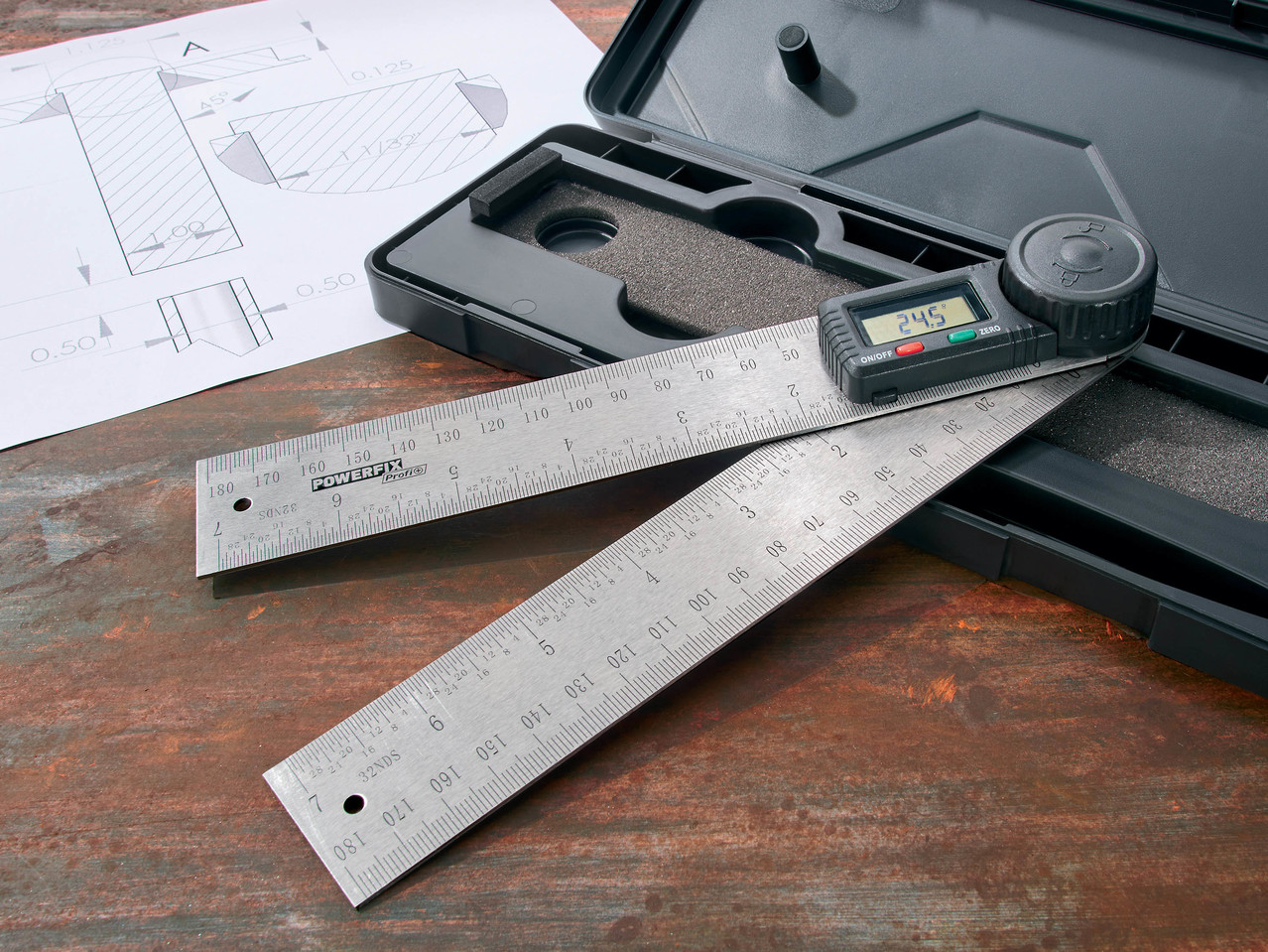 POWERFIX Digital Angle Finder/Calliper