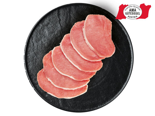 Frische Karree-Steaks extra dünn