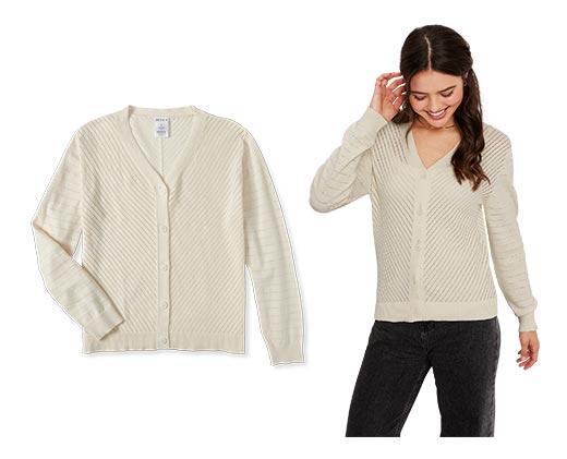 Serra Ladies Pointelle Cardigan