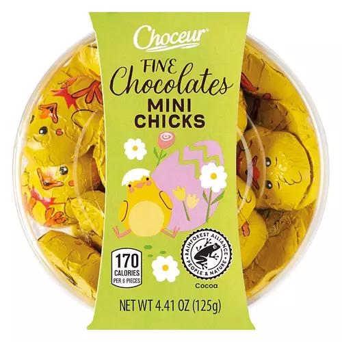Easter Mini Chicks Shaped Chocolates, 4.41 oz