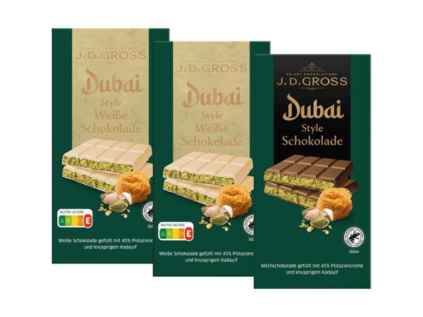 Schokolade- oder Weiße Schokolade Dubai Style