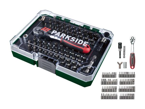 Set d'embouts et cliquet, 81 pcs.