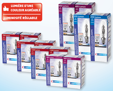 Ampoules halogènes LIGHTWAY