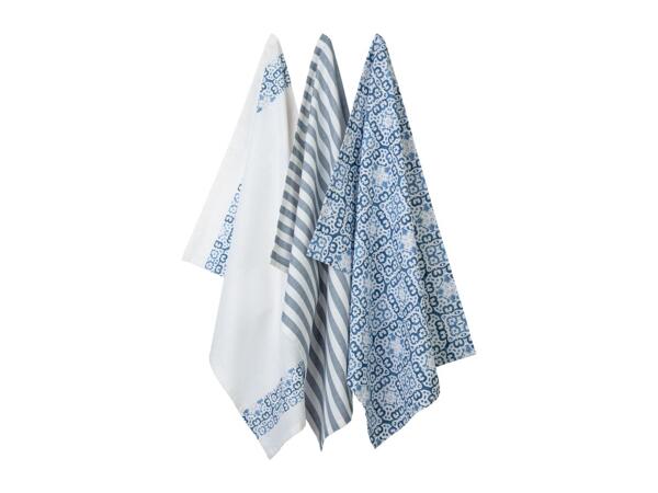 Livarno Home Tea Towels - Set of 3