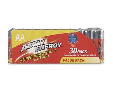 Super Heavy Duty AA Or AAA Batteries 30pk