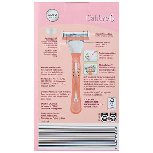 6 Blade Razor System Kit