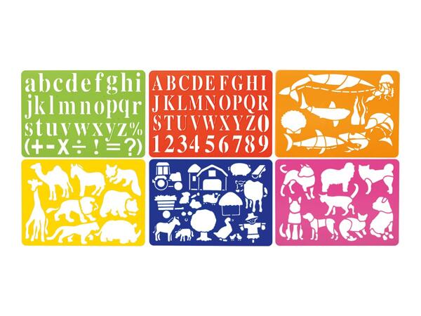 Crelando Animals Stencil Set - 12 Piece Set