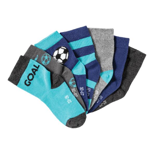 L&D(R) Chaussettes pour enfants, pack de 7
